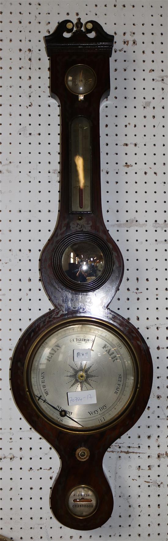 A Smith Wheel barometer(-)